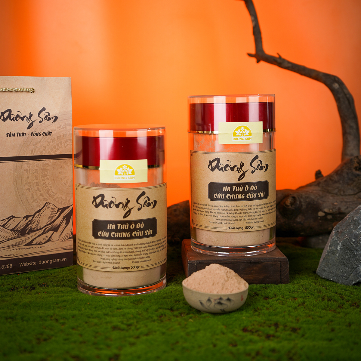 Hà thủ ô Cửu chưng cửu sái 2 ha thu o che