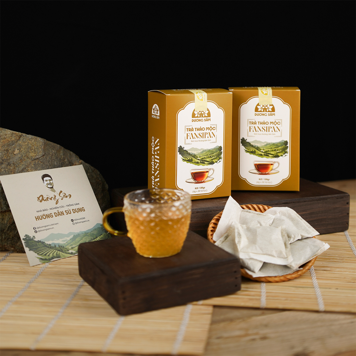 Trà thảo mộc Fansipan - Thảo dược mát gan, giải độc 6 tra thao moc mat gan giai doc copy